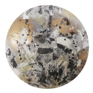 Resin Wall sculpture by Louise Greenfield – Black and Gold