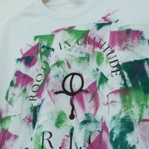 Original Gratitude painted design by Amma Gyan at the House of Amma – L