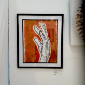 The Hand, Study 2 in Red Earth by Amma Gyan