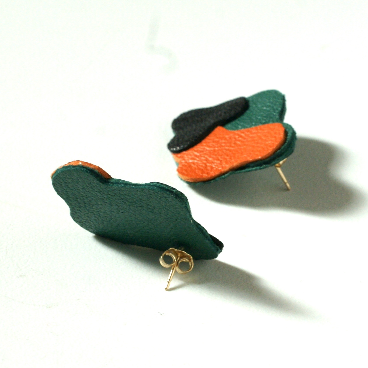 Abstract Petals - Black Studs by Amma Gyan of Amma Gyan Art House of Amma and Amanartis Gallery and Studio 1