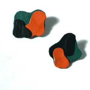 Abstract Petals – Black – Studs by Amma Gyan