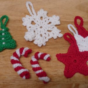 Crochet Christmas Decoration Set by Nancy G